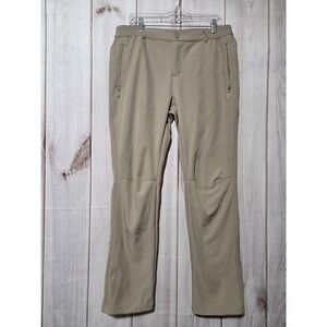 Tectop Snow Pants Mens 2XL Beige Softshell Fleece Lined Thermal Hiking Outdoor